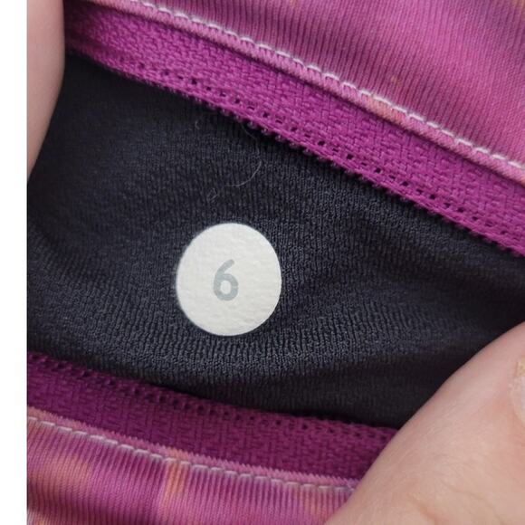 Lululemon Leggings Womens Size 6 Multi-Colored Capri's Sporty Active Workout - Picture 7 of 7